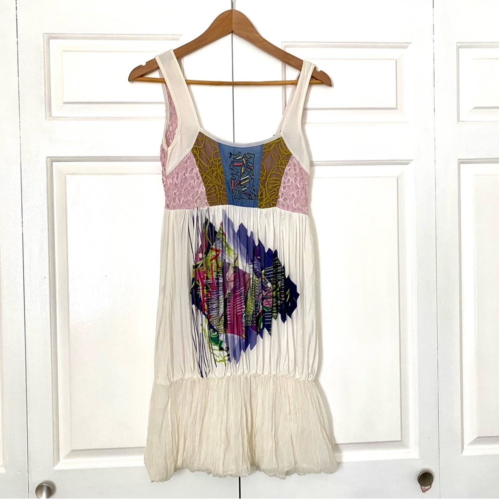 Save The Queen abstract pink mini dress Sz. S